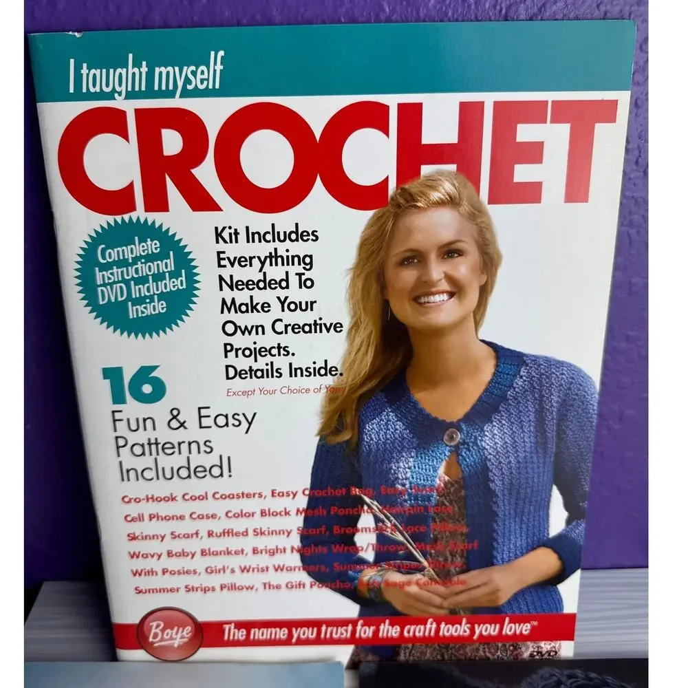 Crochet Book Lot of 3 Learn To Crochet For Beginners Complete Stitch Designs